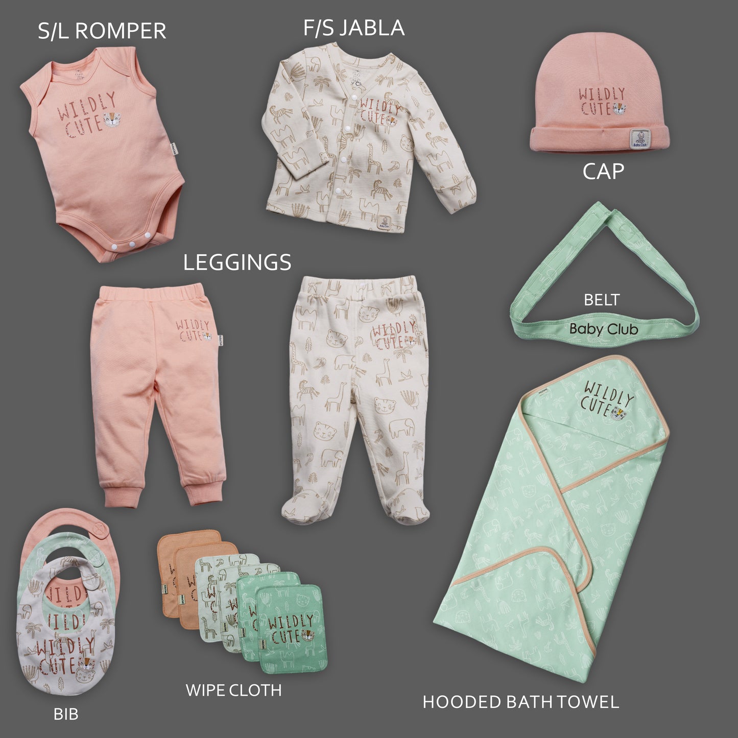 16pcs - Organic baby gift set - parentree.co