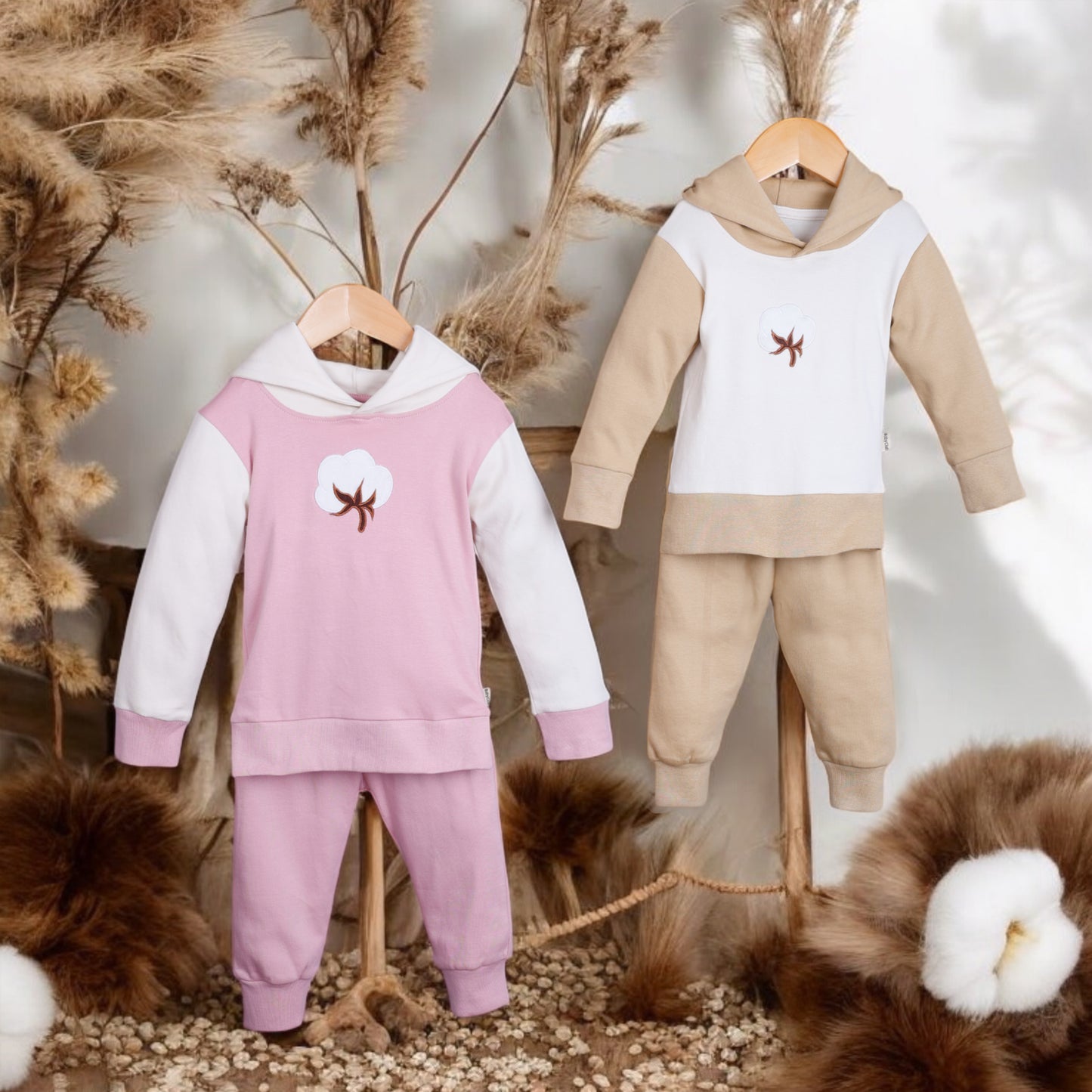 Organic Cotton Hoodie Set KP - 2 Pack - parentree.co