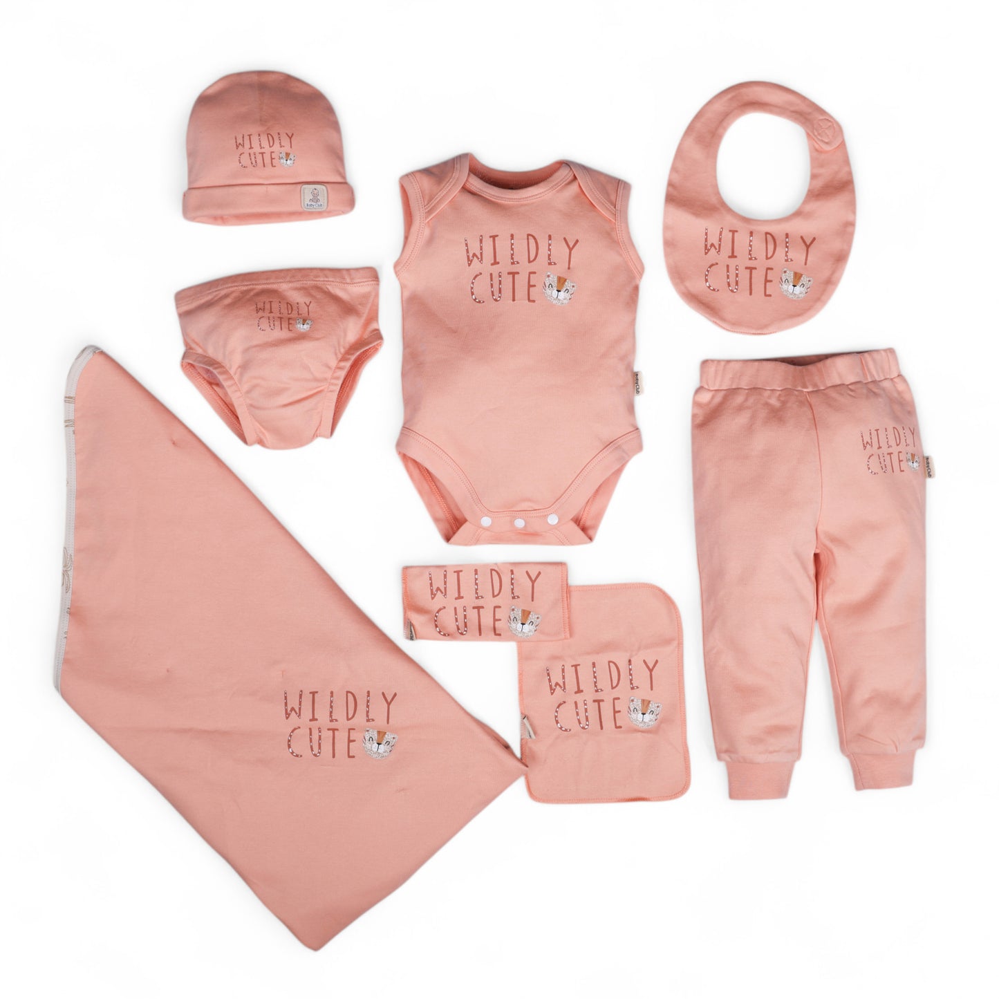Organic Cotton - Baby Kit (Peach) - 08 Pcs.