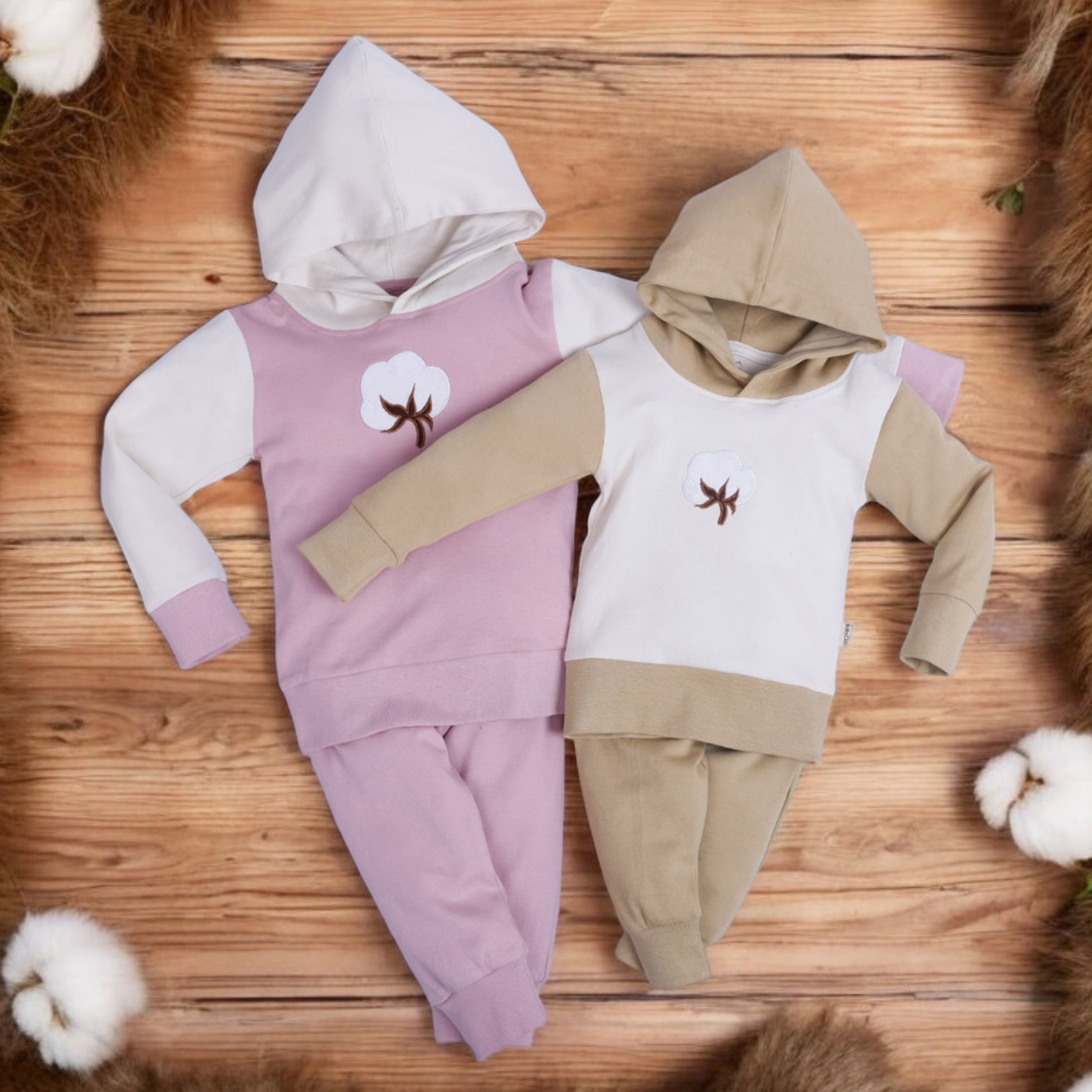 Organic Cotton Hoodie Set KP - 2 Pack - parentree.co