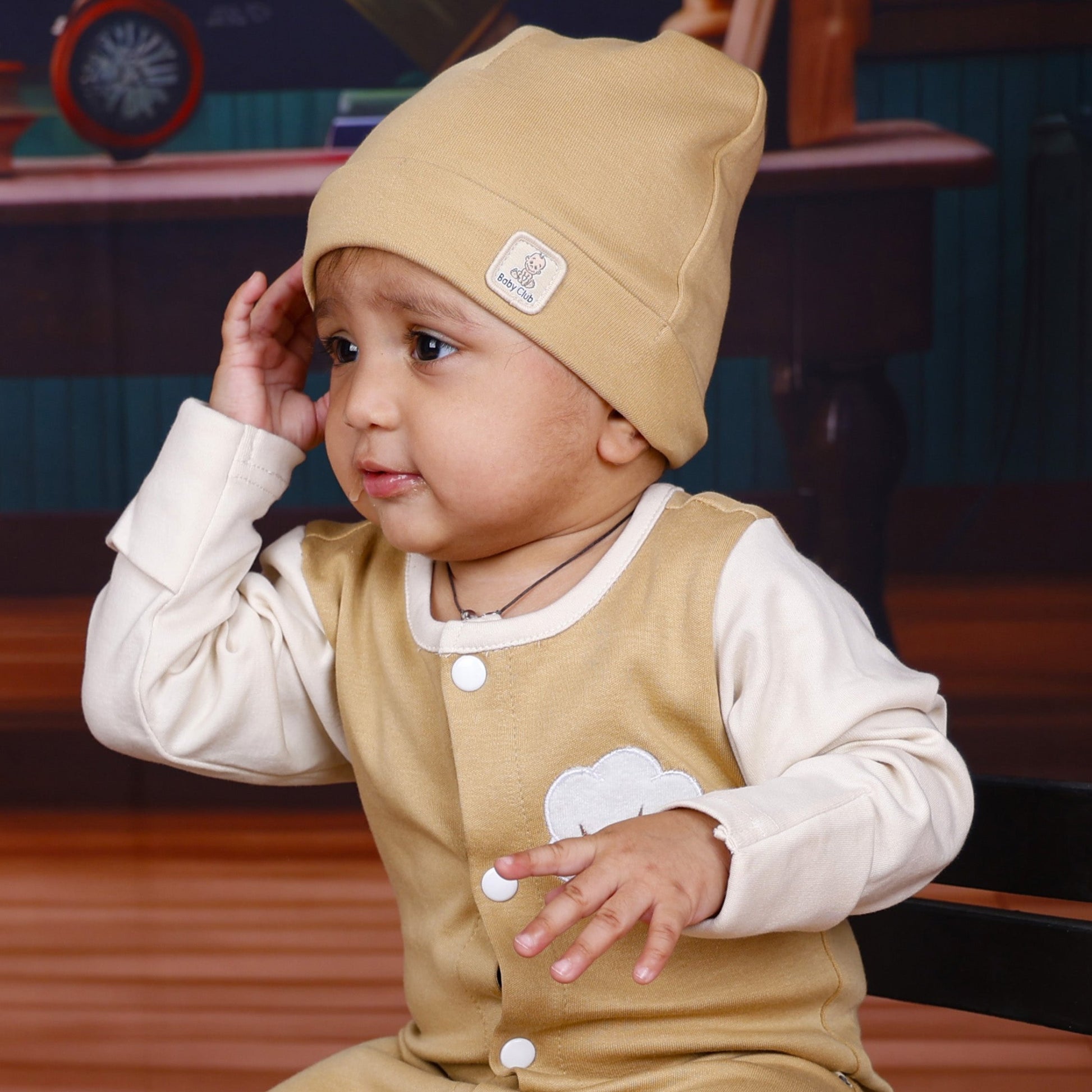 Organic Cotton Romper K & Cap - parentree.co