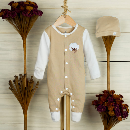Organic Cotton Romper K & Cap - parentree.co