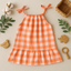 Gingham Peach