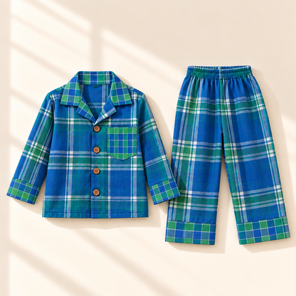 Unisex Muslin Cotton Night Suit - Country Club