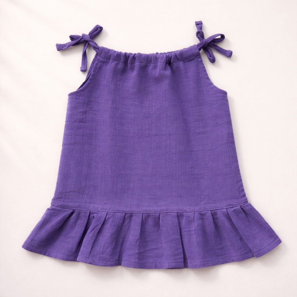Baby Girl Organic Muslin Knot Frock - Pack of 3