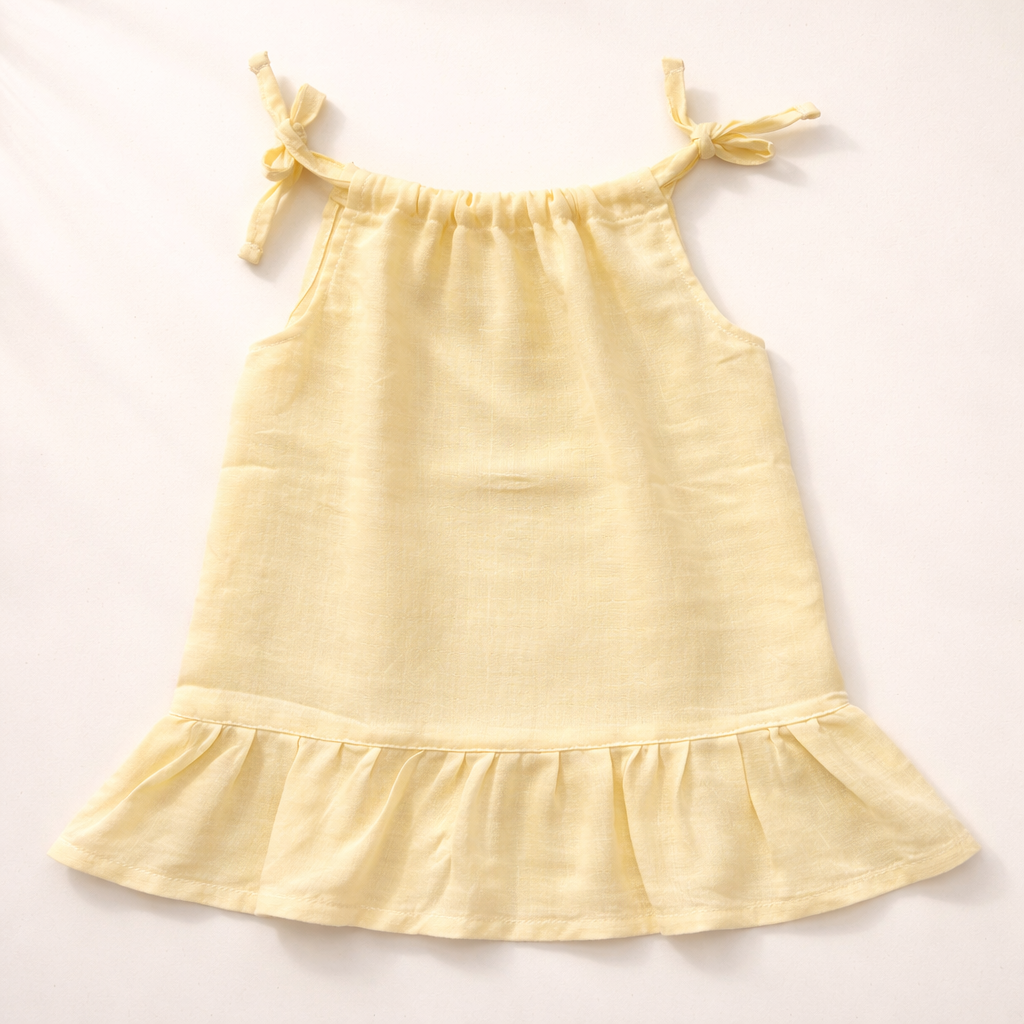 Baby Girl Organic Muslin Knot Frock - Pack of 3