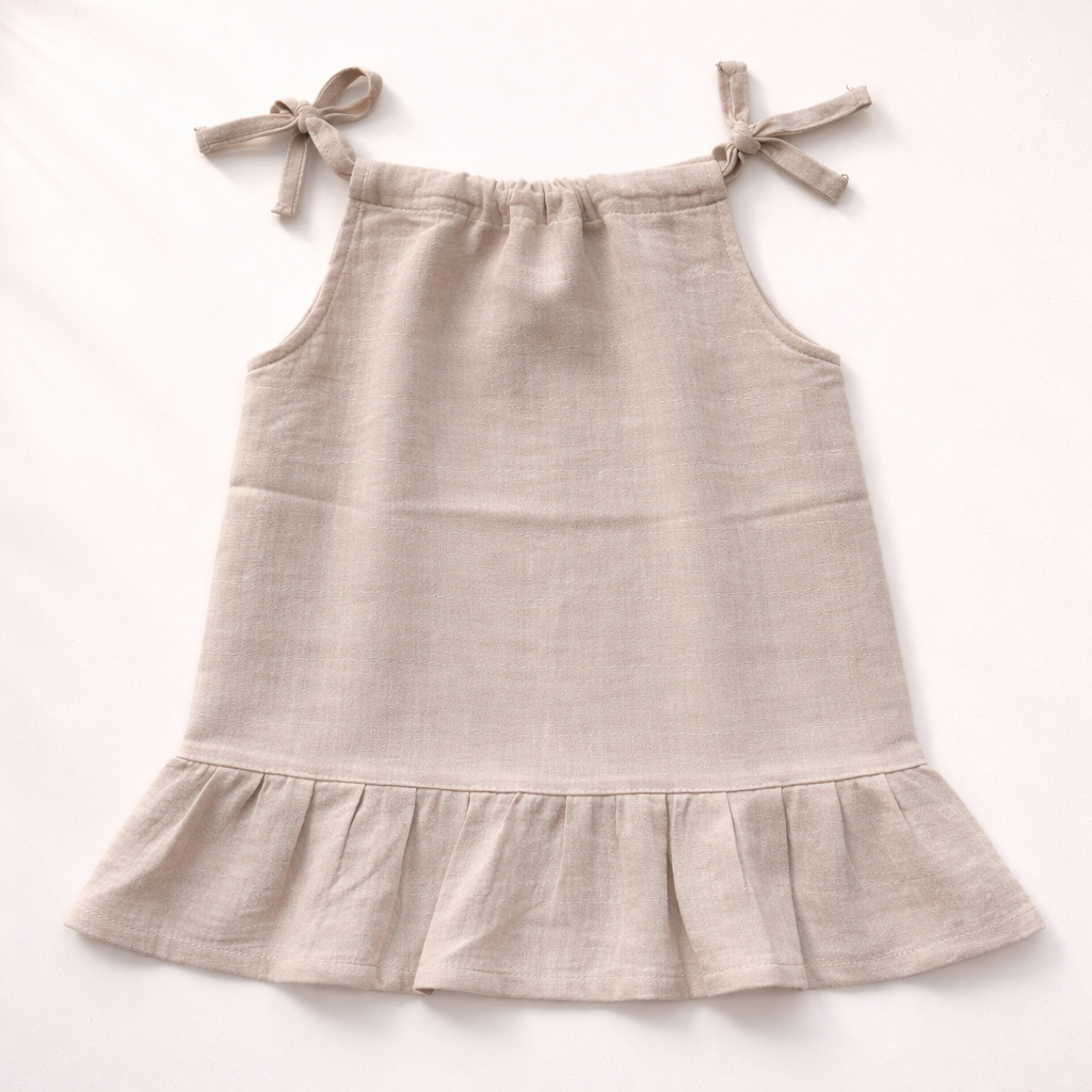 Baby Girl Organic Muslin Knot Frock - Pack of 3
