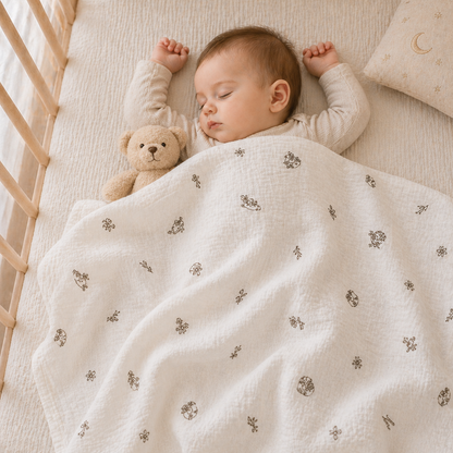 Muslin Swaddle - Doodle Dreams