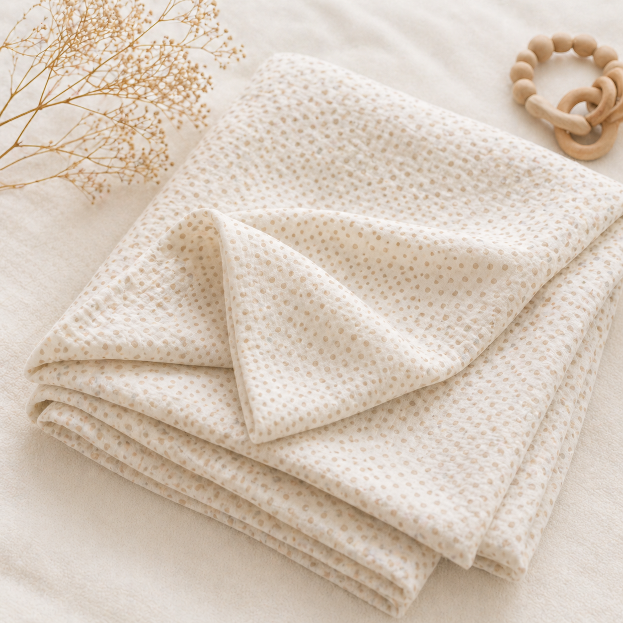 Muslin Swaddle - Soft Polka