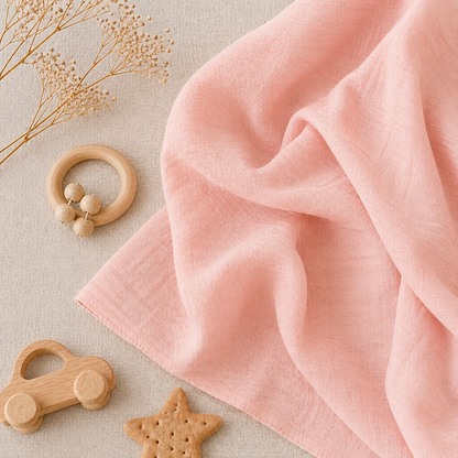 Muslin Swaddle - Pure Blush