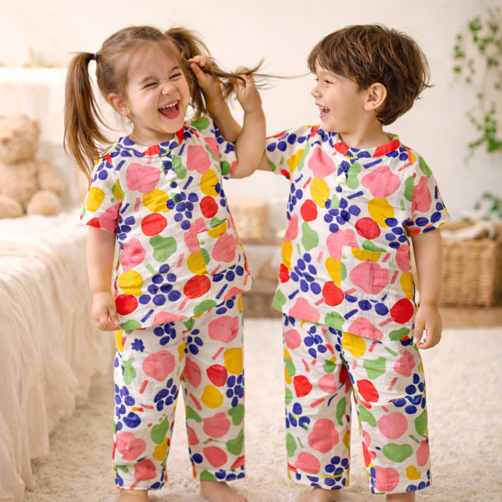 Unisex soft Muslin Nightwear - Fruit Punch