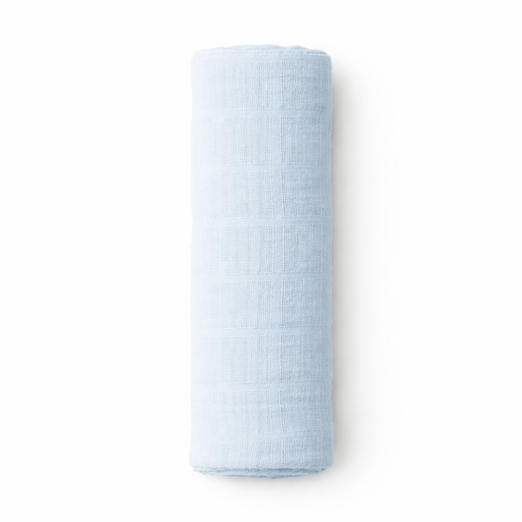 Muslin Swaddle- Powder Blue