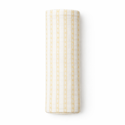 Muslin Swaddle - Buttercream Stripe