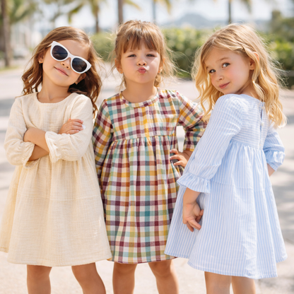 Crinkle Muslin Frill Frock - Pack of 3