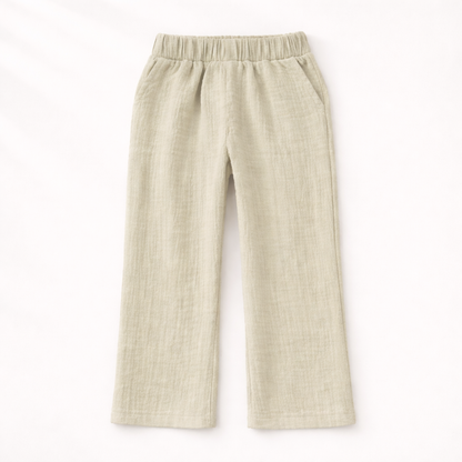 Unisex Crinkle Muslin Nightwear - Earthy Sage