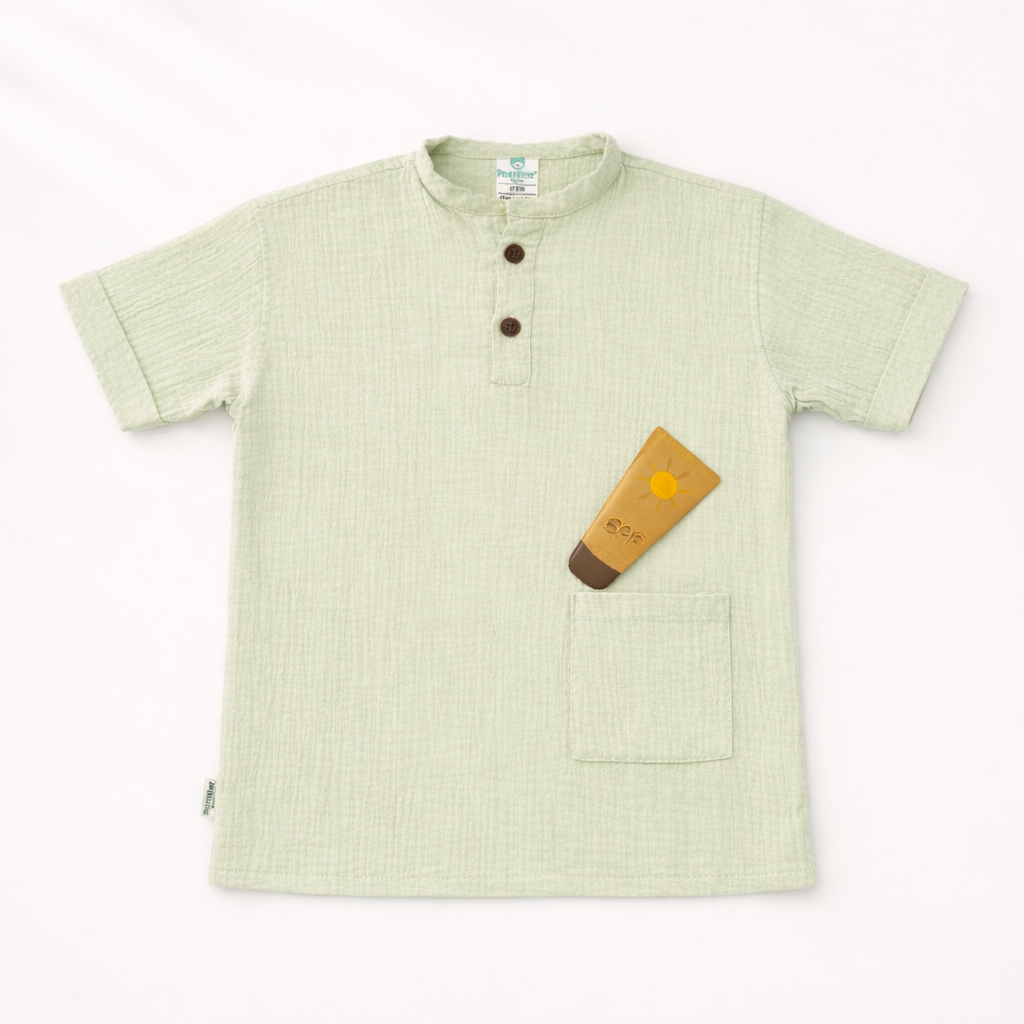 Unisex Crinkle Muslin Nightwear - Earthy Sage