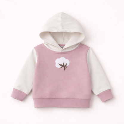 Organic Cotton Hoodie - Dusty Pink