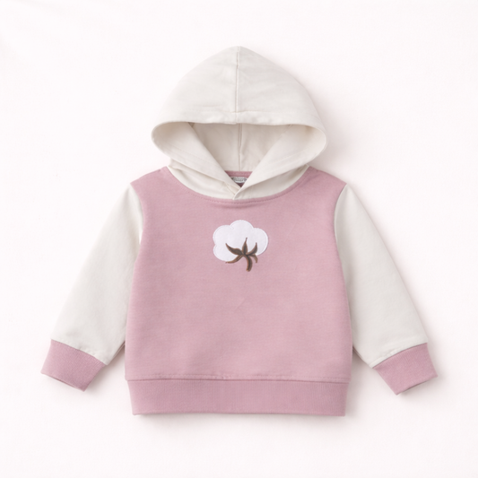 Organic Cotton Hoodie - Dusty Pink
