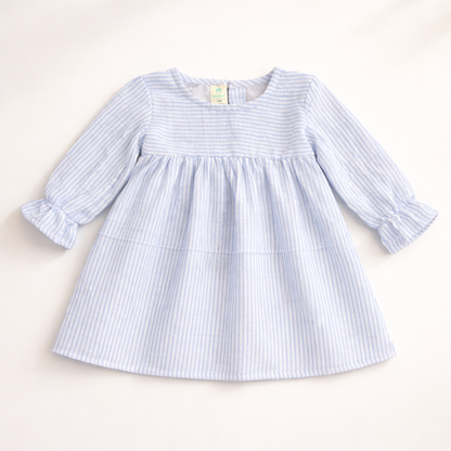 Crinkle Muslin Frill Frock