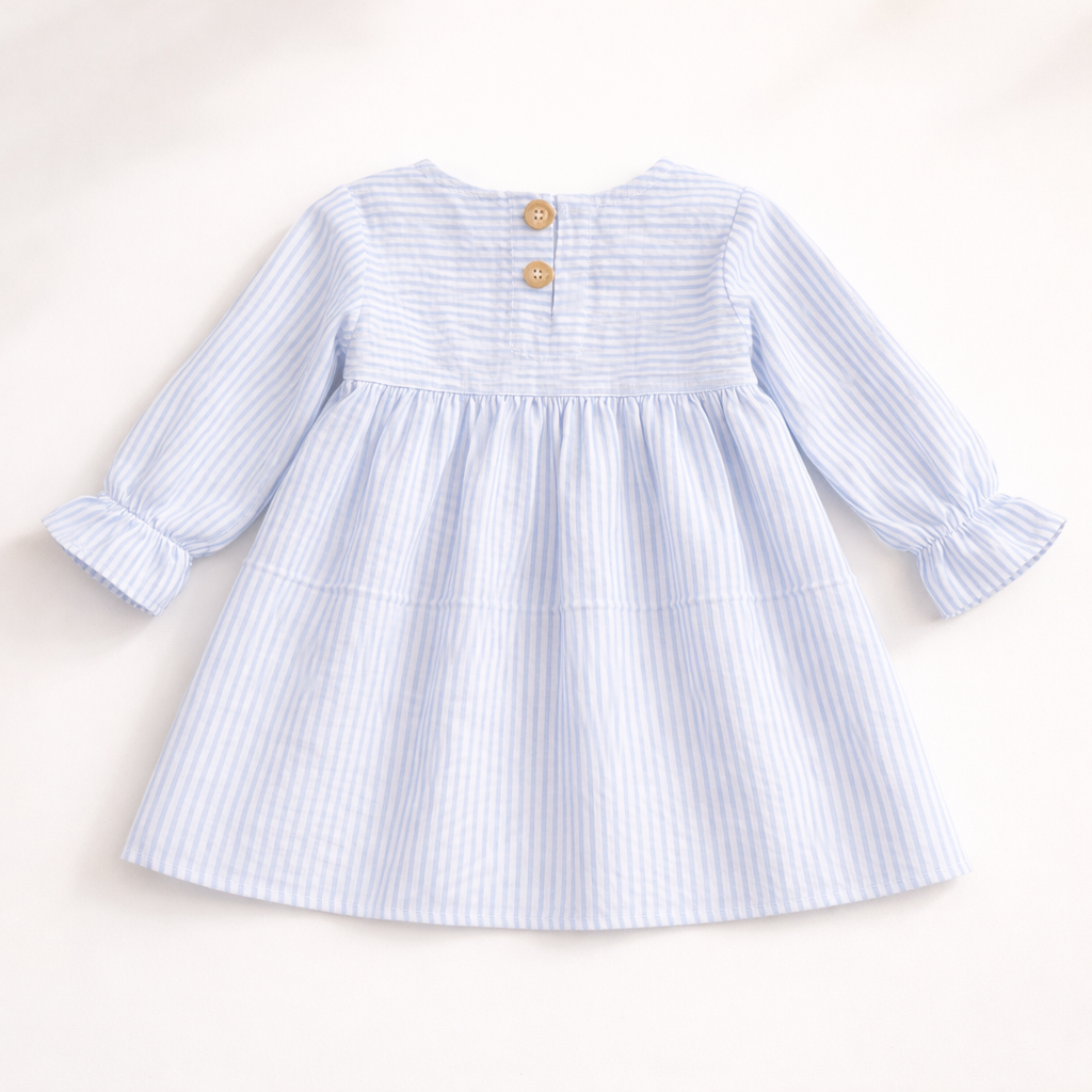 Crinkle Muslin Frill Frock