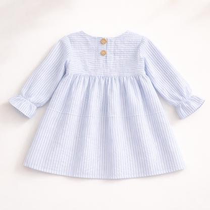 Crinkle Muslin Frill Frock