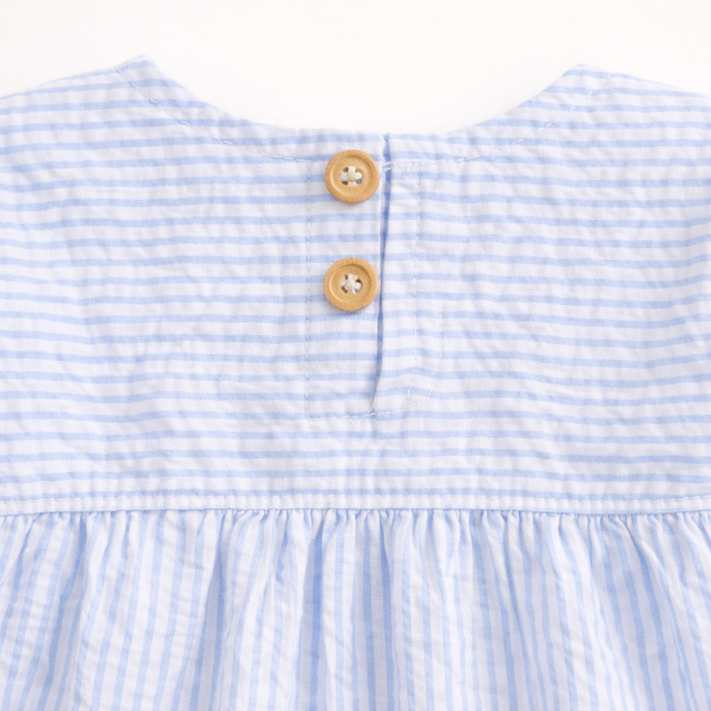 Crinkle Muslin Frill Frock