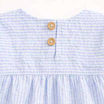 Crinkle Muslin Frill Frock