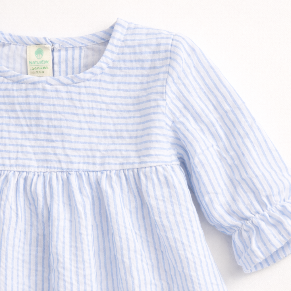 Crinkle Muslin Frill Frock