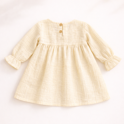 Crinkle Muslin Frill Frock