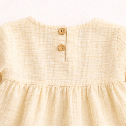 Crinkle Muslin Frill Frock