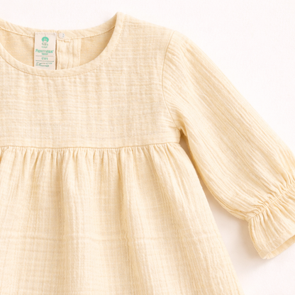 Crinkle Muslin Frill Frock