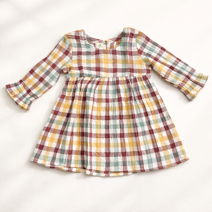 Crinkle Muslin Frill Frock - Pack of 3