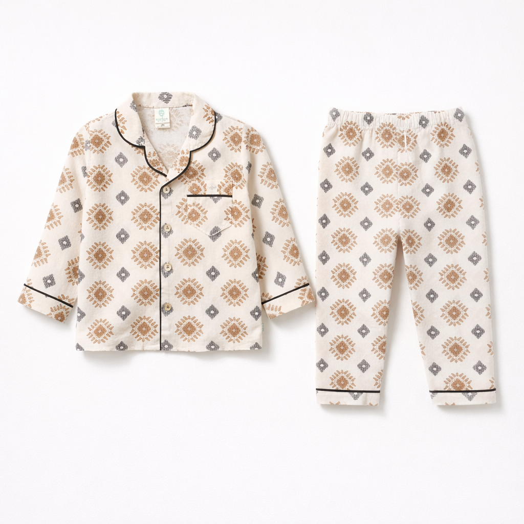 Unisex Bamboo Cotton Night Suit -  Playfull