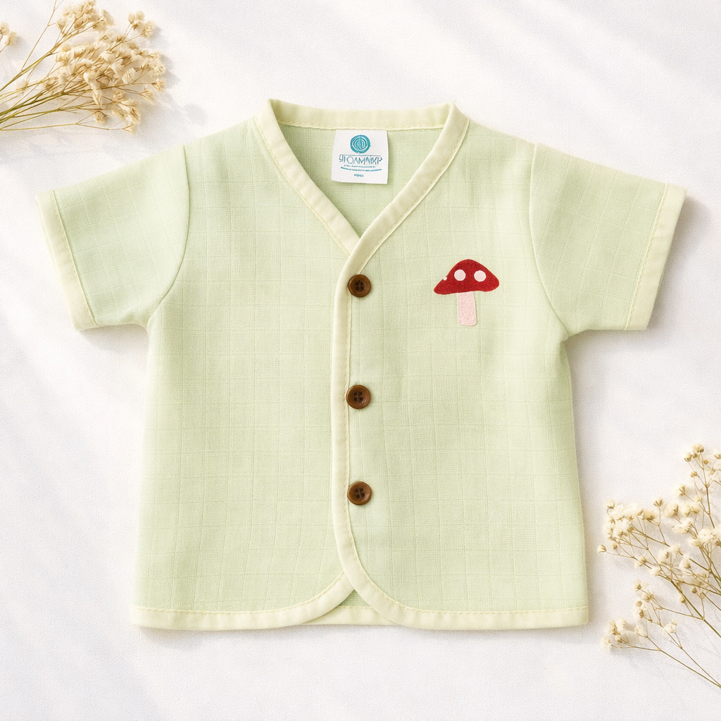 Organic Muslin Unisex Jabla - Mushroom Mist