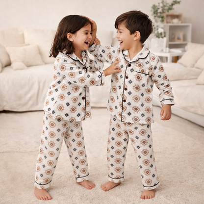 Unisex Bamboo Cotton Night Suit -  Playfull