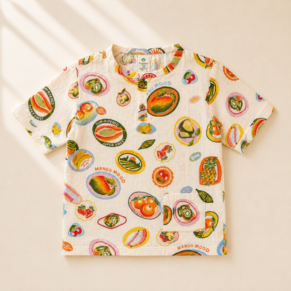 Unisex Bamboo Muslin Nightwear - Mango Mood