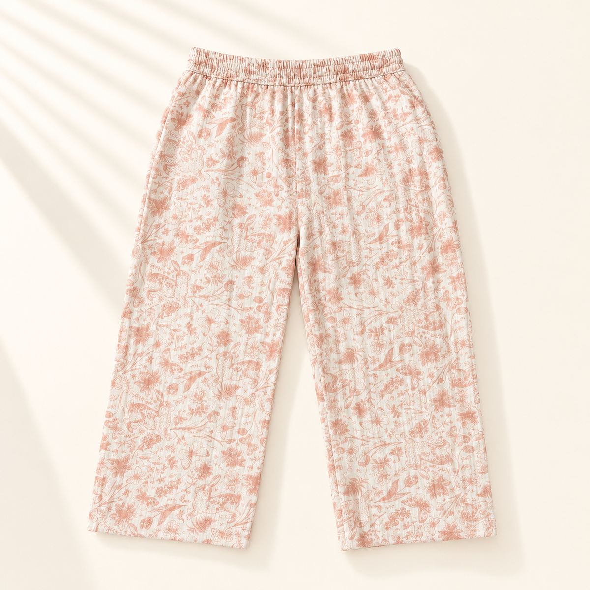 Unisex Crinkle Muslin Nightwear - Peach Blossom