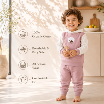 Everyday Cotton Loungewear Set - Dusty Pink