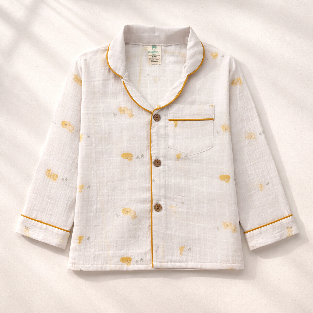 Unisex Crinkle Muslin Shirt - Little Duck