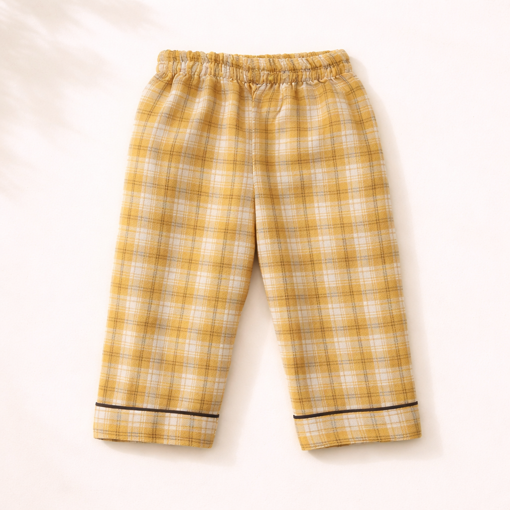Unisex Crinkle Muslin Night Suit - Honeycrisp
