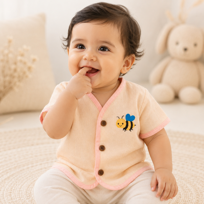 Organic Muslin Unisex Jabla - Peachy Bee