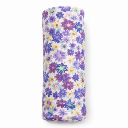 Muslin Swaddle - Blue Flora