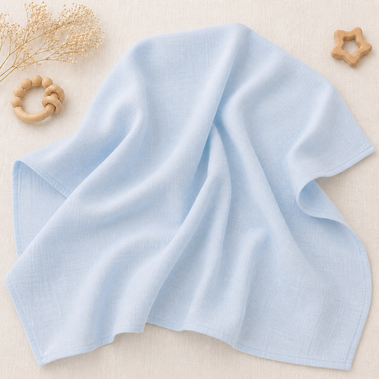 Muslin Swaddle- Powder Blue