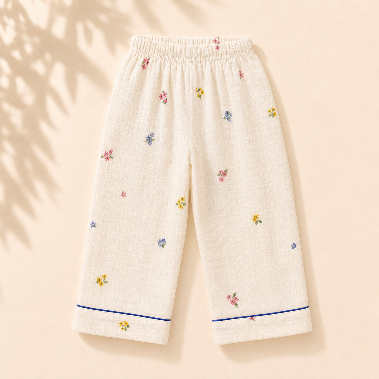 Unisex Crinkle Muslin Night Suit - The Blossom