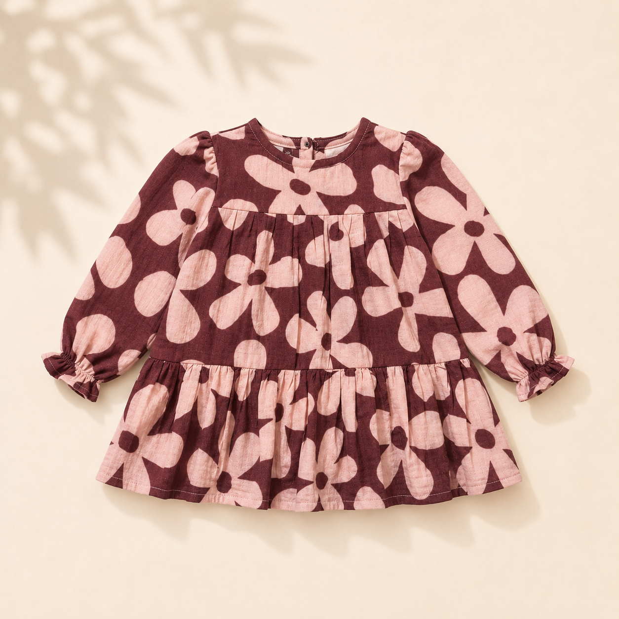 Crinkle Muslin Frock - Spiced Berry