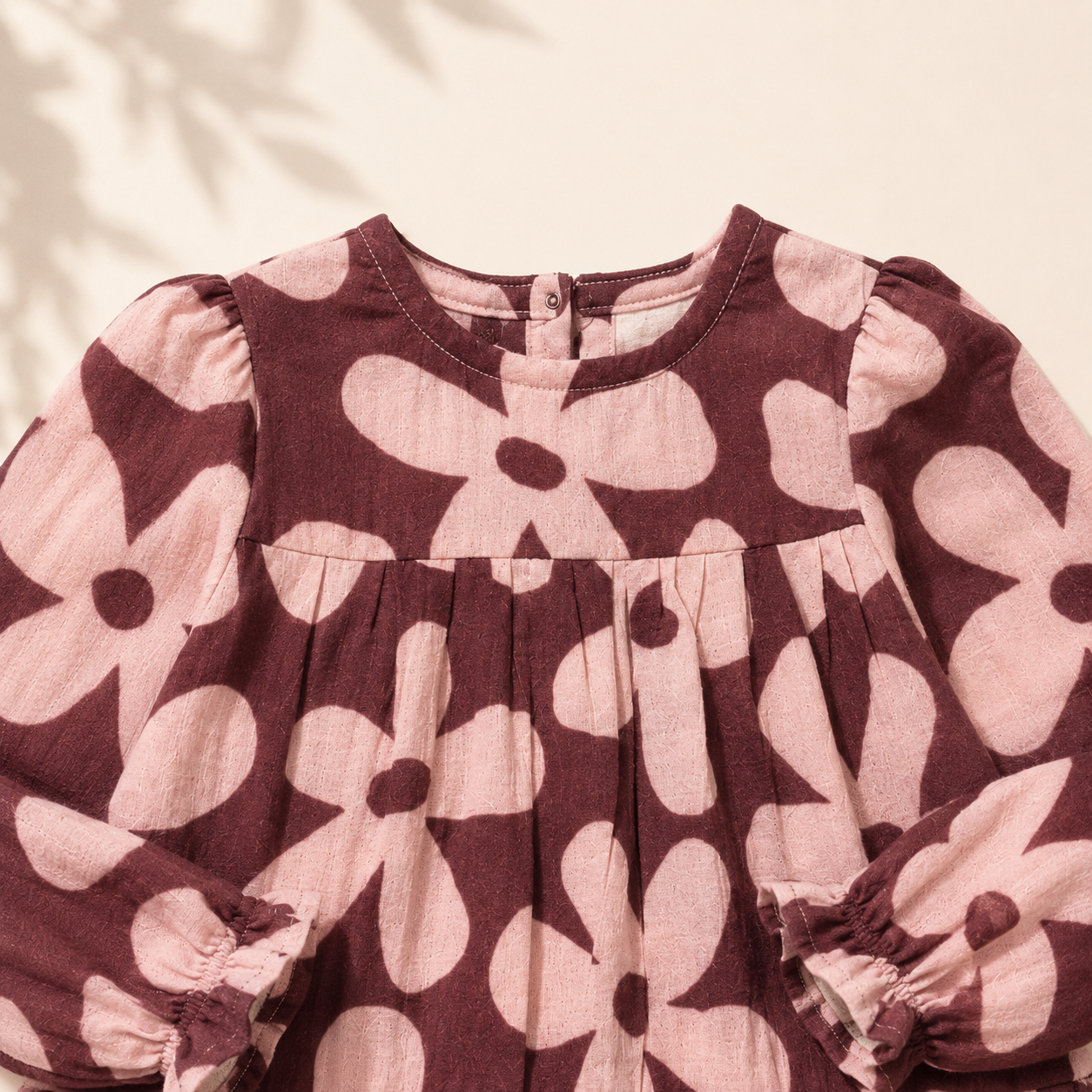 Crinkle Muslin Frock - Spiced Berry