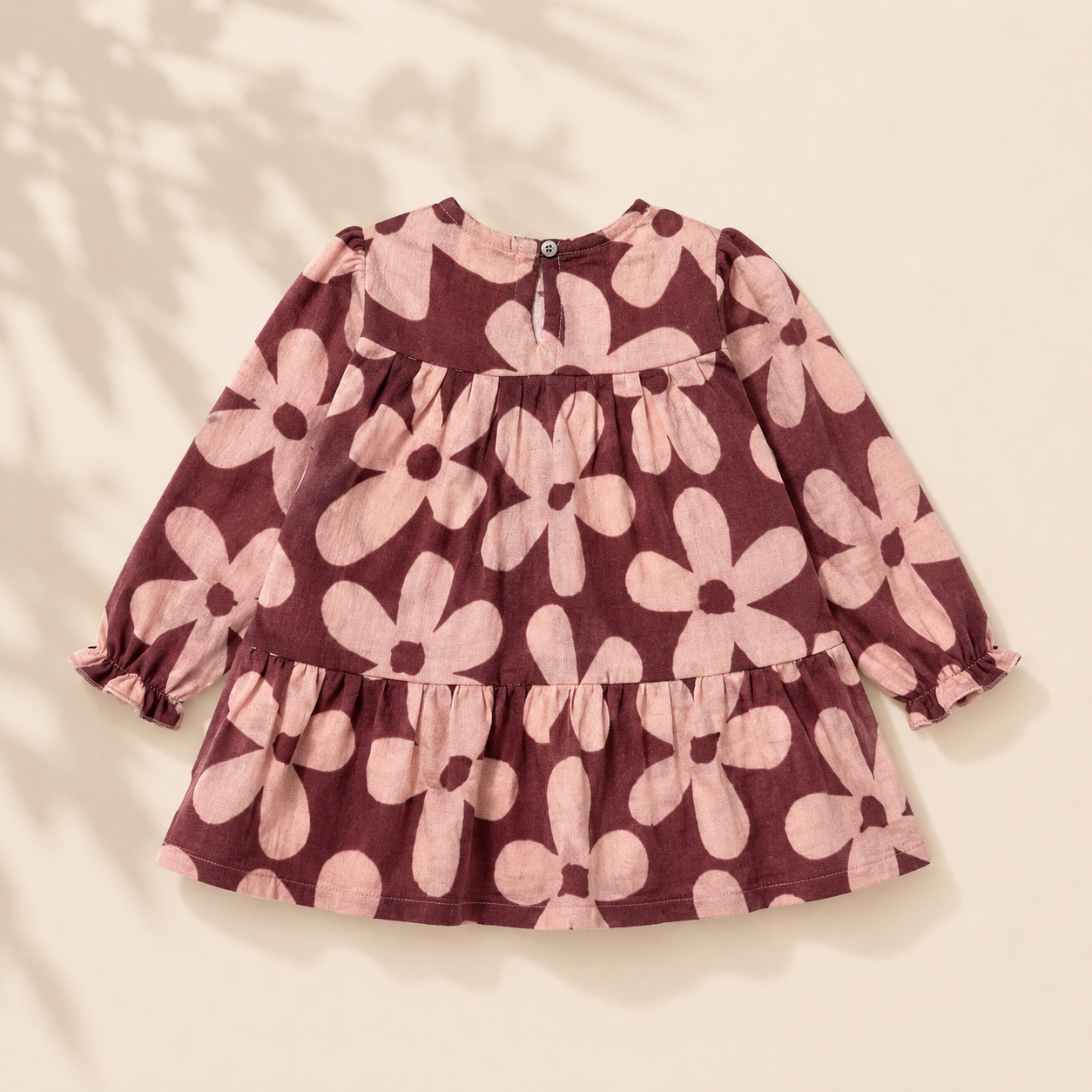Crinkle Muslin Frock - Spiced Berry