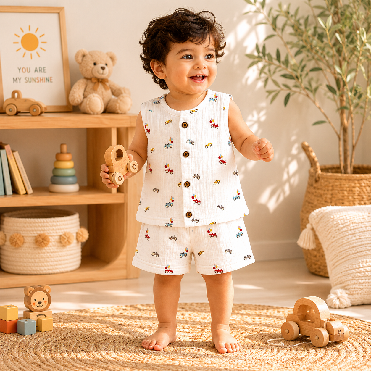 Muslin Jabla Set - Little Driver