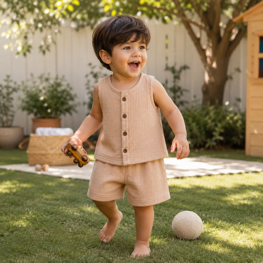 Muslin Jabla Set - The Biscuit