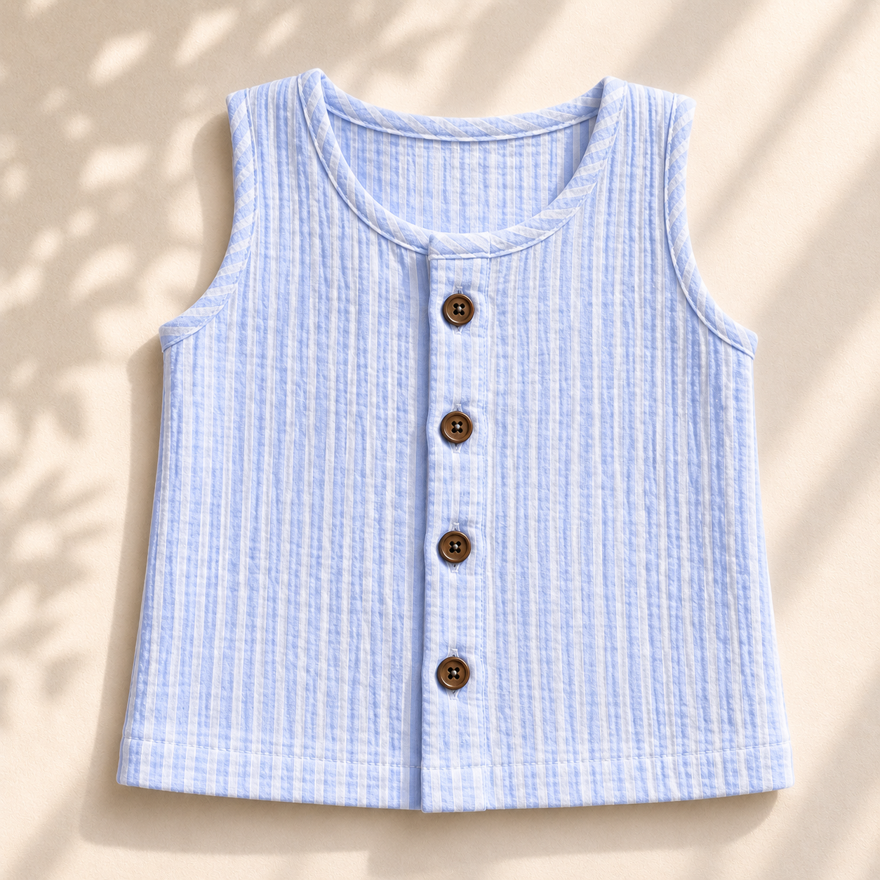 Muslin Jabla Set - Sky Striped
